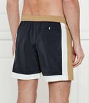 Шорты мужские Boss плавательные на кулиске, черный/белый/коричневый - фото 2