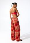 Пижамные штаны RUSTIC FLORAL PULL&BEAR, красный - фото 2