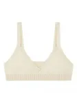 Бюстгальтер в рубчик Alanui, бежевый - фото