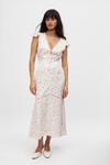 Платье NA-KD Maxi dress, Flower Print/Light Pink - фото 2