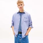 Рубашка Men's Blue Stripes C5X Tommy Hilfiger, синий - фото 4