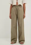 Mit elastischem bund trousers Na-Kd, Khaki Beige - фото