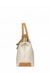 Сумка CHICCA BORSE Handbag, Beige Cuoio/Mottled Beige - фото 5