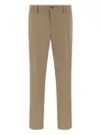 Хлопковые брюки Boggi Milano, бежевый - фото