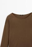 Джемпер Massimo Dutti BOAT NECK LONG SLEEVE, Dark Brown - фото 6