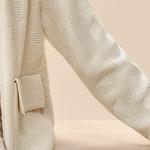 Кардиган женский Hermes с закрытыми карманами, белый - фото 6