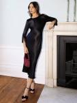 Платье Dolly с бахромой на манжетах Rewritten, Black - фото 6