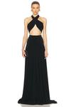 Платье Convertible Gown Norma Kamali, Black - фото
