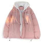 TEN MIRO Пуховик Unisex, Black+Light Heather Gray (Thin, Not Padded) - фото 10