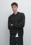 Толстовка Massimo Dutti Zip-up sweatshirt, Dark Grey - фото