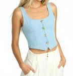 Выбеленное джинсовое жилет Sunwashed в синем цвете Billabong - фото 2