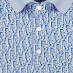 Рубашка поло мужская синяя Dior, синий - фото 6