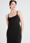 Платье макси STRAP DRESS - Jersey dress Weekday, черный - фото 4