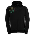Толстовка Kempa Back2colour Full Zip, черный - фото