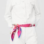 HERMES Шёлковый шарф, Pink - фото 2