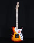 Squier Affinity Telecaster Thinline, гриф из клена, 3-цветной солнечный распыл - фото 5