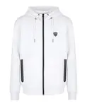 Толстовка с капюшоном на молнии Emporio Armani Ea7, белый - фото