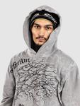 Худи Affliction Creeper Hoodie, grey wash - фото 10