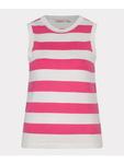 Топ Esqualo Gestreiftes Top, цвет Offwhite/Magenta - фото