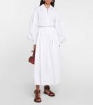 Хлопковая блузка CHLOÉ, белый - фото 2