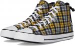 Кроссовки Unisex Converse Chuck Taylor All Star Plaid, Black/Yellow/White - фото
