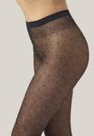 Тайтсы Wolford DOT , Black Red Multicolor/Black - фото 4