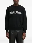Свитшот "No Problemo" Aries, черный - фото