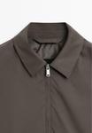 Куртка Massimo Dutti Summer jacket, Dark Brown - фото 8