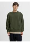 Толстовка Jack & Jones JJESTAR BASIC CREW NECK, Duffel Bag/Khaki - фото