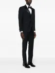 Шерстяной костюм с однобортным пиджаком TAGLIATORE, синий - фото 3