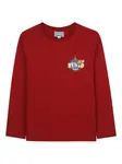 Лонгслив с логотипом Kenzo Kids, красный - фото