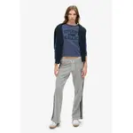Брюки Superdry Athletic Stripe Flare sweat, серый - фото 3