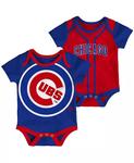 Комплект из 2-х боди для мальчиков и девочек Royal, Red Chicago Cubs Double Outerstuff - фото