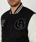 Бомбер версити Regular fit Guess Jeans, черный - фото 4