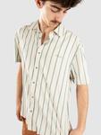 Рубашка Brixton Cru Stripe Hemd, beige/pne ndle/acqtc gree - фото 4