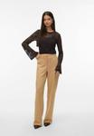 Брюки Vero Moda TIKKI HOHE TAILLE , Tan - фото 2