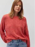 Пуловер Mavi Jeans Strickpullover Regular Fit Rundhals Soft Strickmuster, красный - фото