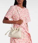 Фламенко миниатюрный кожаный клатч Loewe, Sea Salt - фото 2