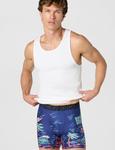 Under Armour мужские боксеры Performance Tech Mesh Print Singles, 6", Mightnight Navy - фото 2