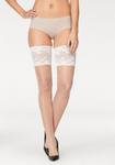 Чулки с задержкой LASCANA, белый - фото