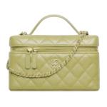 CHANEL Женская зеленая сумка через плечо - фото