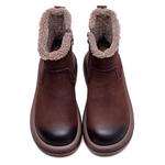 Ботильоны женские коричневые, умбра MATA, хаки [Стандартный размер с свободным кроем] - фото 9