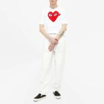Футболка blue eyes logo tee 'white' Comme Des Garcons Play, белый - фото 4