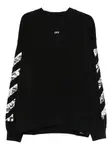 Свитшот с принтом в виде стрелы OFF-WHITE, черный - фото