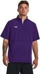 Футболка UA Motivate 2.0 Pullover: Black, Short Sleeve by Under Armour, Purple/White - фото