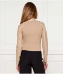 Кожаная куртка Slim fit Liu Jo, бежевый - фото 3