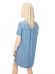 Тенсел мини-платье в светлой мойке Be cool, Light Wash - фото 2
