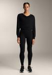 Топ OYSHO DRAPED NECK, Black - фото 2