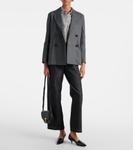 Леновый шерстяной блейзер Lena S Max Mara, Grigio Medio - фото 2