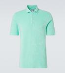 Хлопковая поло из махровой ткани Fedeli, Light Green - фото